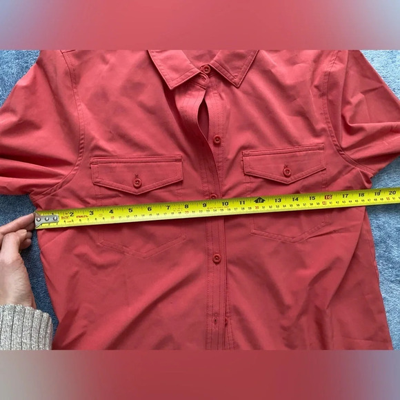 EDDIE Bauer Classic Fit Button Down  Shirt Hiking Camping Size S - Picture 11 of 12